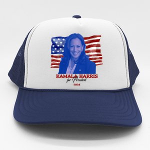 Kamala Harris For President Usa 2024 Madam Trucker Hat