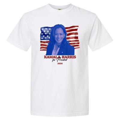 Kamala Harris For President Usa 2024 Madam Garment-Dyed Heavyweight T-Shirt