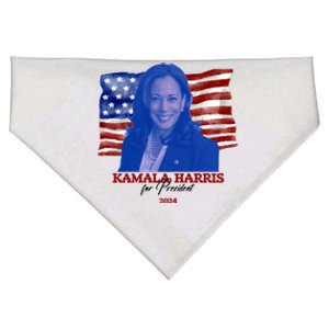 Kamala Harris For President Usa 2024 Madam USA-Made Doggie Bandana