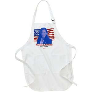 Kamala Harris For President Usa 2024 Madam Full-Length Apron With Pockets