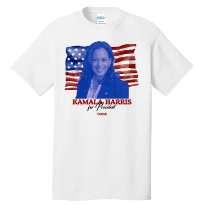 Kamala Harris For President Usa 2024 Madam Tall T-Shirt