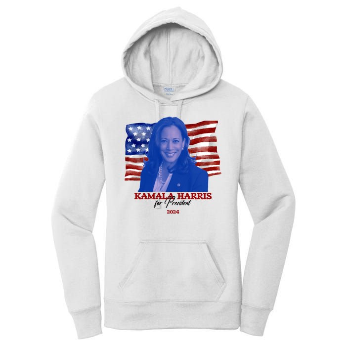 Kamala Harris For President Usa 2024 Madam Women's Pullover Hoodie