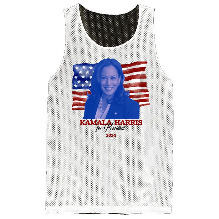 Kamala Harris For President Usa 2024 Madam Mesh Reversible Basketball Jersey Tank