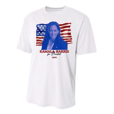 Kamala Harris For President Usa 2024 Madam Performance Sprint T-Shirt