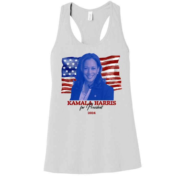 Kamala Harris For President Usa 2024 Madam Women's Racerback Tank