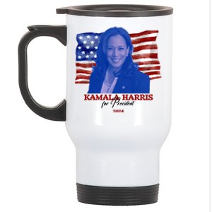 Kamala Harris For President Usa 2024 Madam Stainless Steel Travel Mug