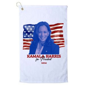 Kamala Harris For President Usa 2024 Madam Platinum Collection Golf Towel