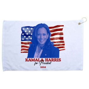 Kamala Harris For President Usa 2024 Madam Grommeted Golf Towel