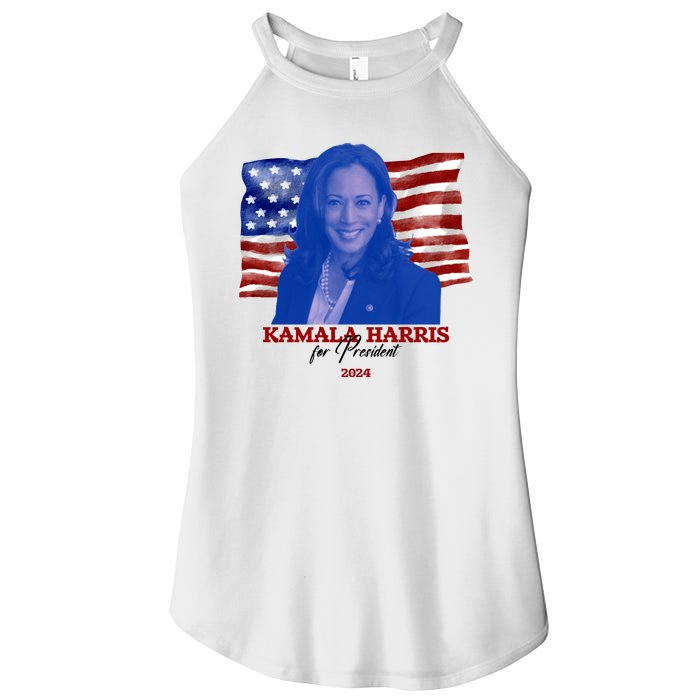 Kamala Harris For President Usa 2024 Madam Women's Perfect Tri Rocker Tank