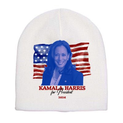 Kamala Harris For President Usa 2024 Madam Short Acrylic Beanie