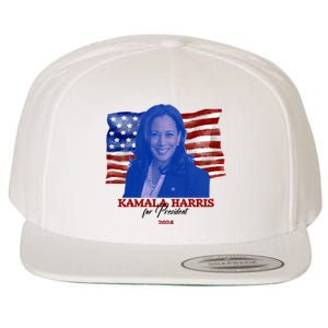 Kamala Harris For President Usa 2024 Madam Wool Snapback Cap