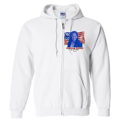 Kamala Harris For President Usa 2024 Madam Full Zip Hoodie