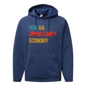 Kamala Harris For An Opportunity Economy Performance Fleece Hoodie