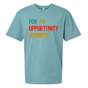 Kamala Harris For An Opportunity Economy Sueded Cloud Jersey T-Shirt