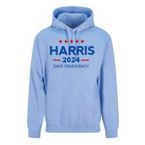 Kamala Harris For Presiden Save Democray 2024 Gift Unisex Surf Hoodie