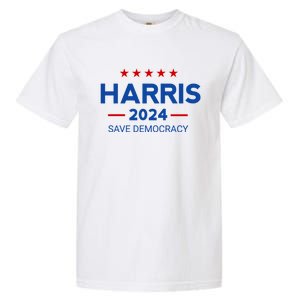 Kamala Harris For Presiden Save Democray 2024 Gift Garment-Dyed Heavyweight T-Shirt