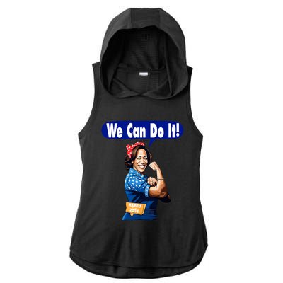 Kamala Harris For President 2024 We Can Do It! Ladies PosiCharge Tri-Blend Wicking Draft Hoodie Tank