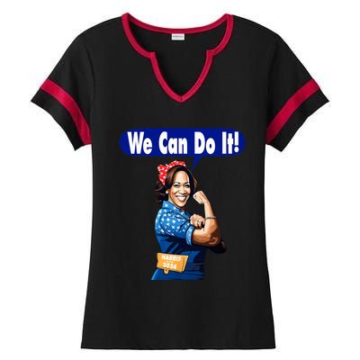 Kamala Harris For President 2024 We Can Do It! Ladies Halftime Notch Neck Tee