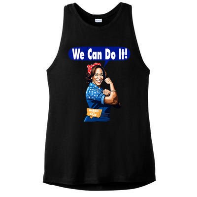 Kamala Harris For President 2024 We Can Do It! Ladies PosiCharge Tri-Blend Wicking Tank