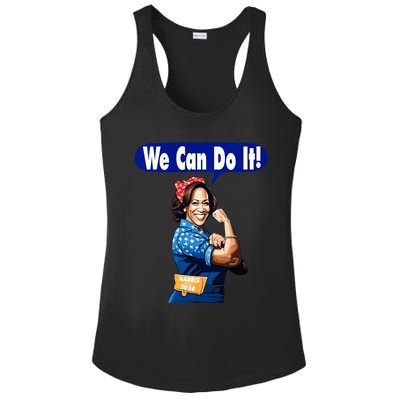 Kamala Harris For President 2024 We Can Do It! Ladies PosiCharge Competitor Racerback Tank