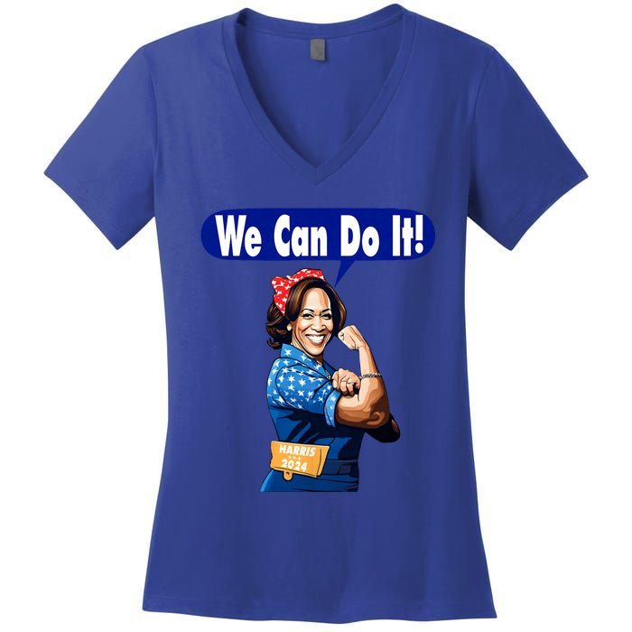 Kamala Harris For President 2024 We Can Do It! Women's V-Neck T-Shirt