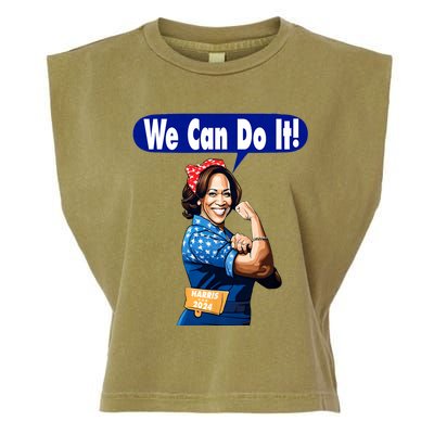 Kamala Harris For President 2024 We Can Do It! Garment-Dyed Women's Muscle Tee