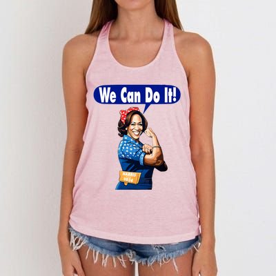 Kamala Harris For President 2024 We Can Do It! Women's Knotted Racerback Tank