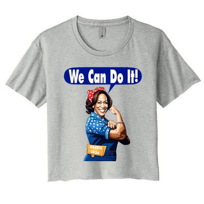 Kamala Harris For President 2024 We Can Do It! Women's Crop Top Tee