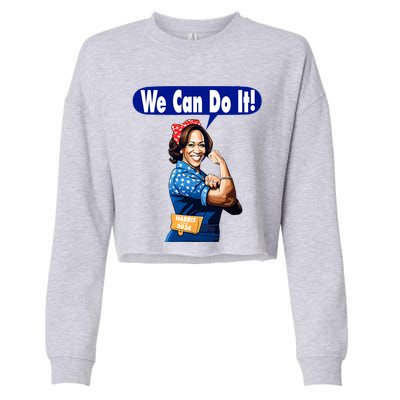 Kamala Harris For President 2024 We Can Do It! Cropped Pullover Crew