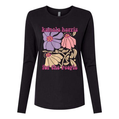 Kamala Harris For The People Floral Supporters Design Premium Womens Cotton Relaxed Long Sleeve T-Shirt