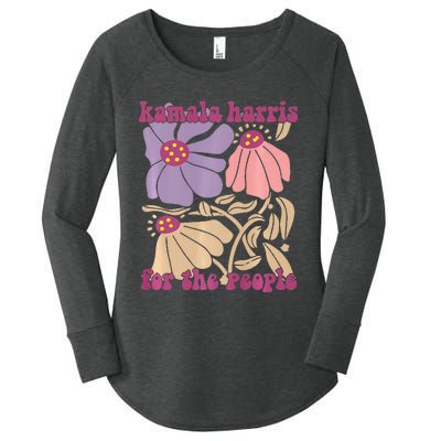 Kamala Harris For The People Floral Supporters Design Premium Women's Perfect Tri Tunic Long Sleeve Shirt