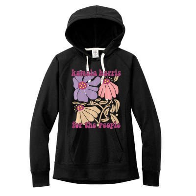 Kamala Harris For The People Floral Supporters Design Premium Women's Fleece Hoodie