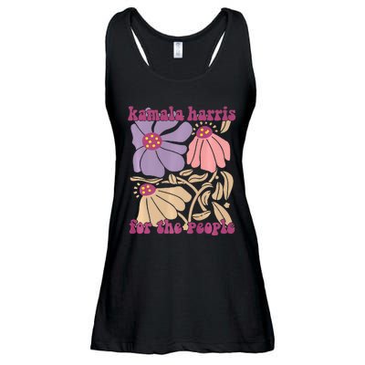 Kamala Harris For The People Floral Supporters Design Premium Ladies Essential Flowy Tank