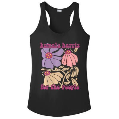 Kamala Harris For The People Floral Supporters Design Premium Ladies PosiCharge Competitor Racerback Tank