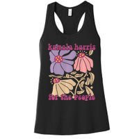 Kamala Harris For The People Floral Supporters Design Premium Women's Racerback Tank