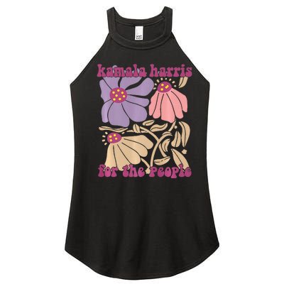 Kamala Harris For The People Floral Supporters Design Premium Women's Perfect Tri Rocker Tank