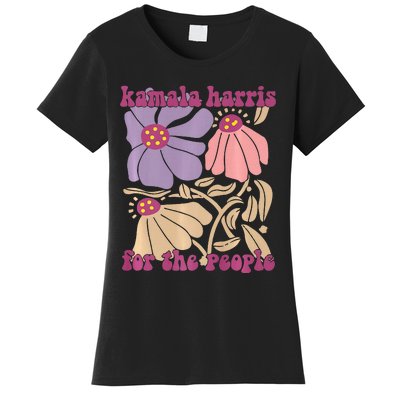 Kamala Harris For The People Floral Supporters Design Premium Women's T-Shirt