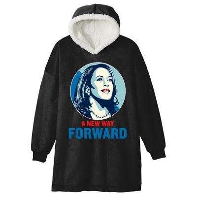 Kamala Harris Forward 2024 A New Way Forward 2024 Hooded Wearable Blanket