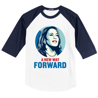 Kamala Harris Forward 2024 A New Way Forward 2024 Baseball Sleeve Shirt