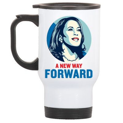 Kamala Harris Forward 2024 A New Way Forward 2024 Stainless Steel Travel Mug