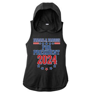 Kamala Harris For President 2024 Ladies PosiCharge Tri-Blend Wicking Draft Hoodie Tank