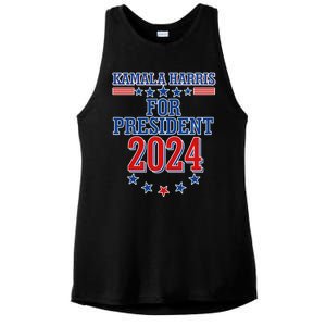 Kamala Harris For President 2024 Ladies PosiCharge Tri-Blend Wicking Tank