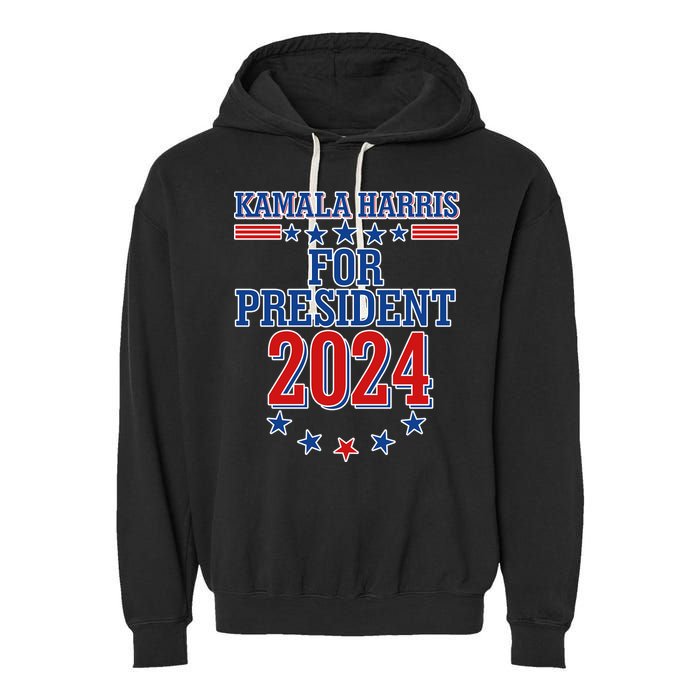 Kamala Harris For President 2024 Garment-Dyed Fleece Hoodie