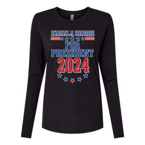 Kamala Harris For President 2024 Womens Cotton Relaxed Long Sleeve T-Shirt