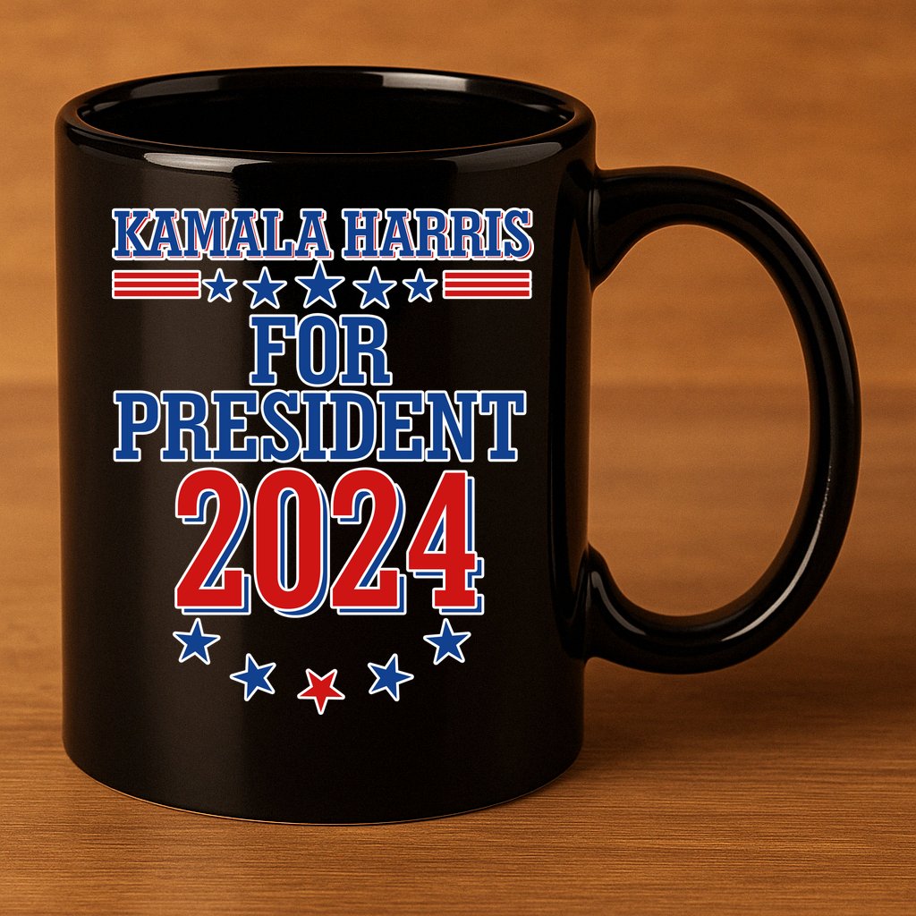 Kamala Harris For President 2024 11oz C Handle Ceramic Mug