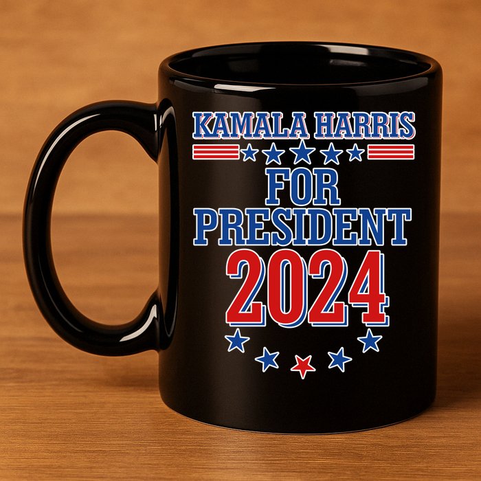 Kamala Harris For President 2024 11oz C Handle Ceramic Mug