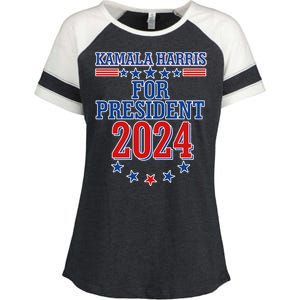 Kamala Harris For President 2024 Enza Ladies Jersey Colorblock Tee