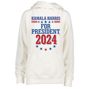 Kamala Harris For President 2024 Womens Funnel Neck Pullover Hood