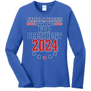 Kamala Harris For President 2024 Ladies Long Sleeve Shirt