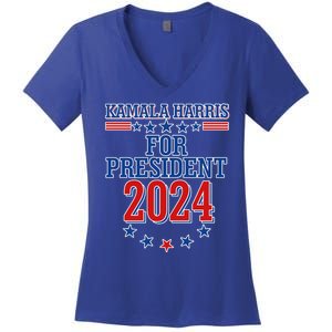 Kamala Harris For President 2024 Women's V-Neck T-Shirt